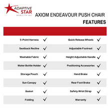 Adaptive Star Axiom Endeavour Push Chair Size 2