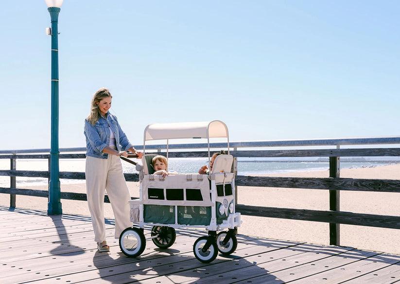 wonderfold vw4 volkswagen stroller wagon- sage green Wonderfold VW2 Volkswagen Stroller Wagon Sage Green
