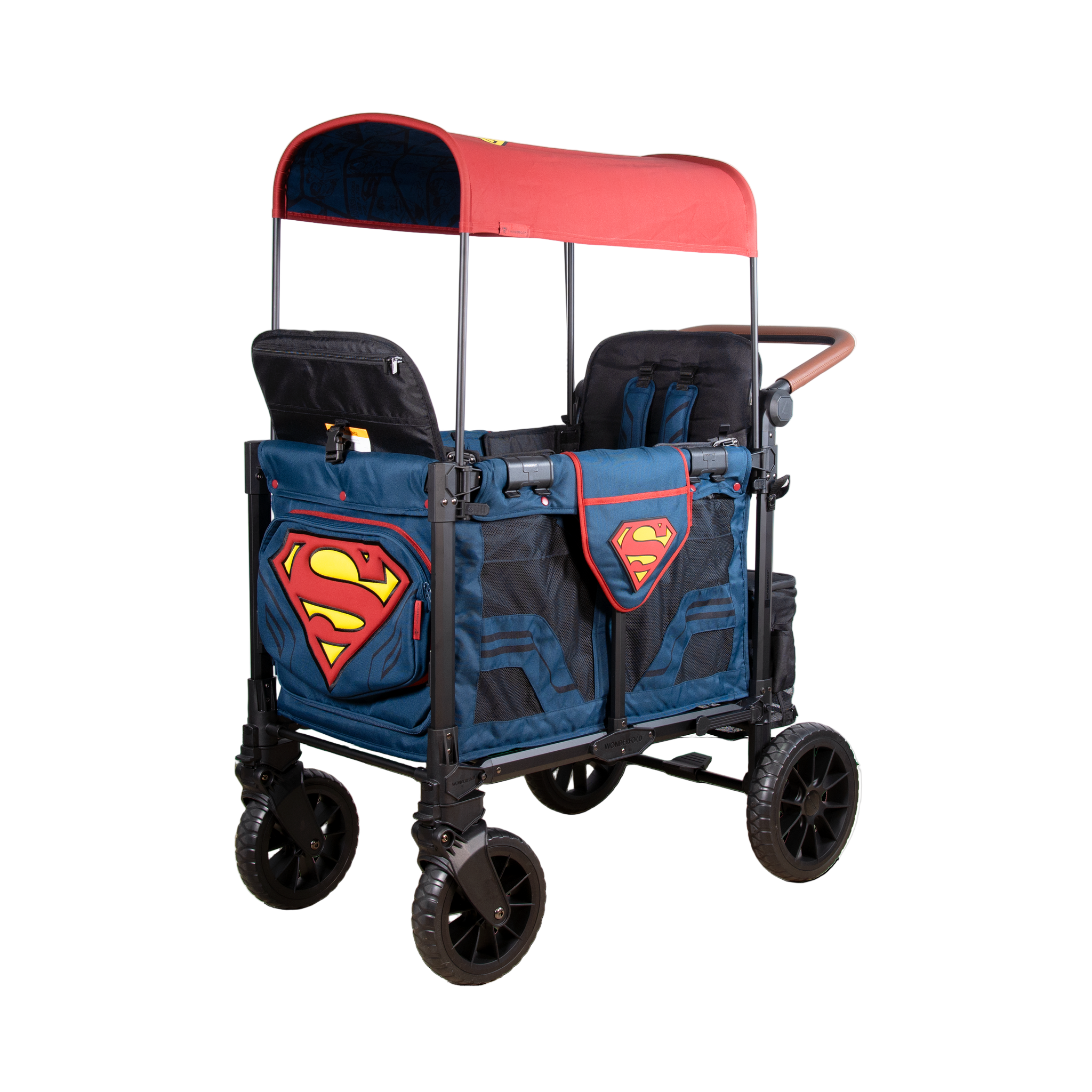 WonderFold Superman Luxe Pro Stroller Wagon (2 Seater)