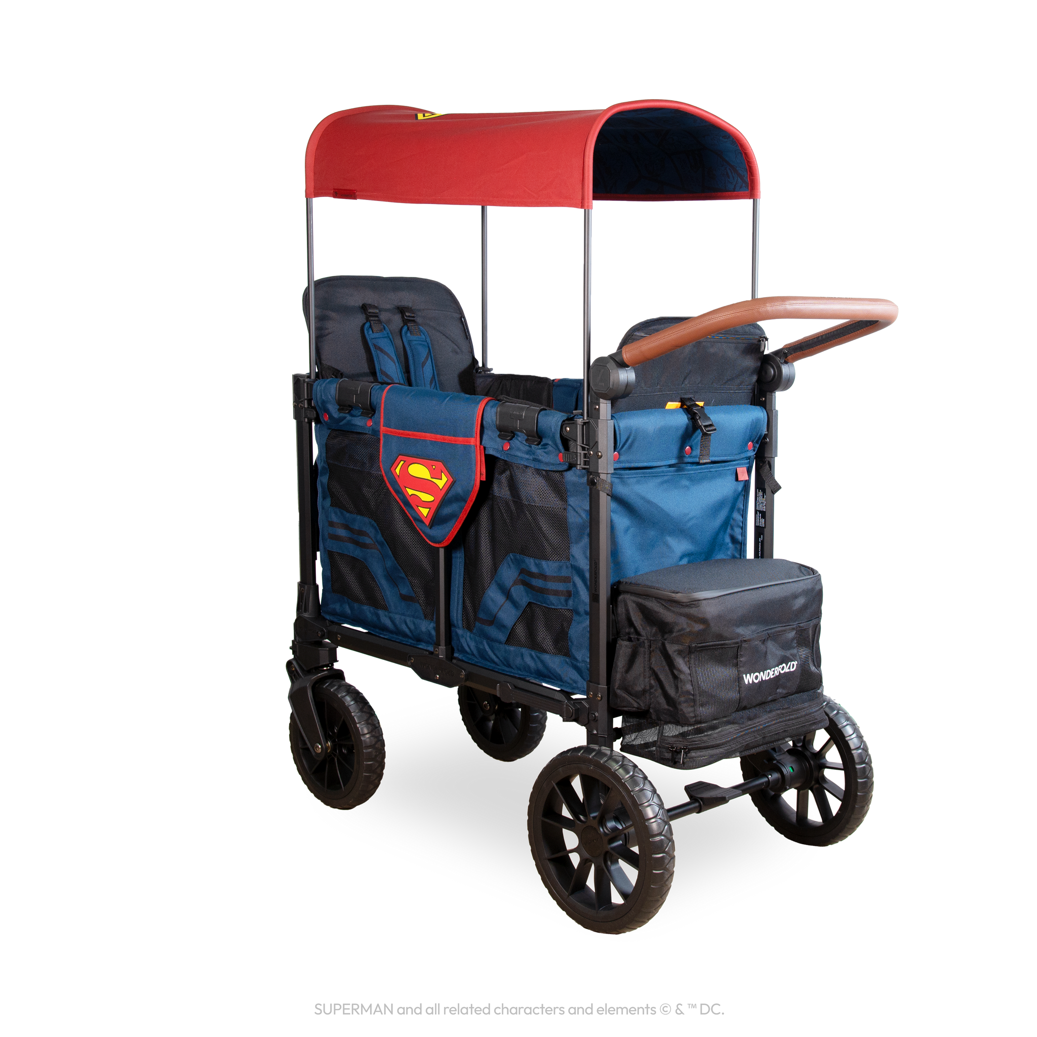w2 original stroller wagon WonderFold Superman Luxe Pro Stroller Wagon (2 Seater)