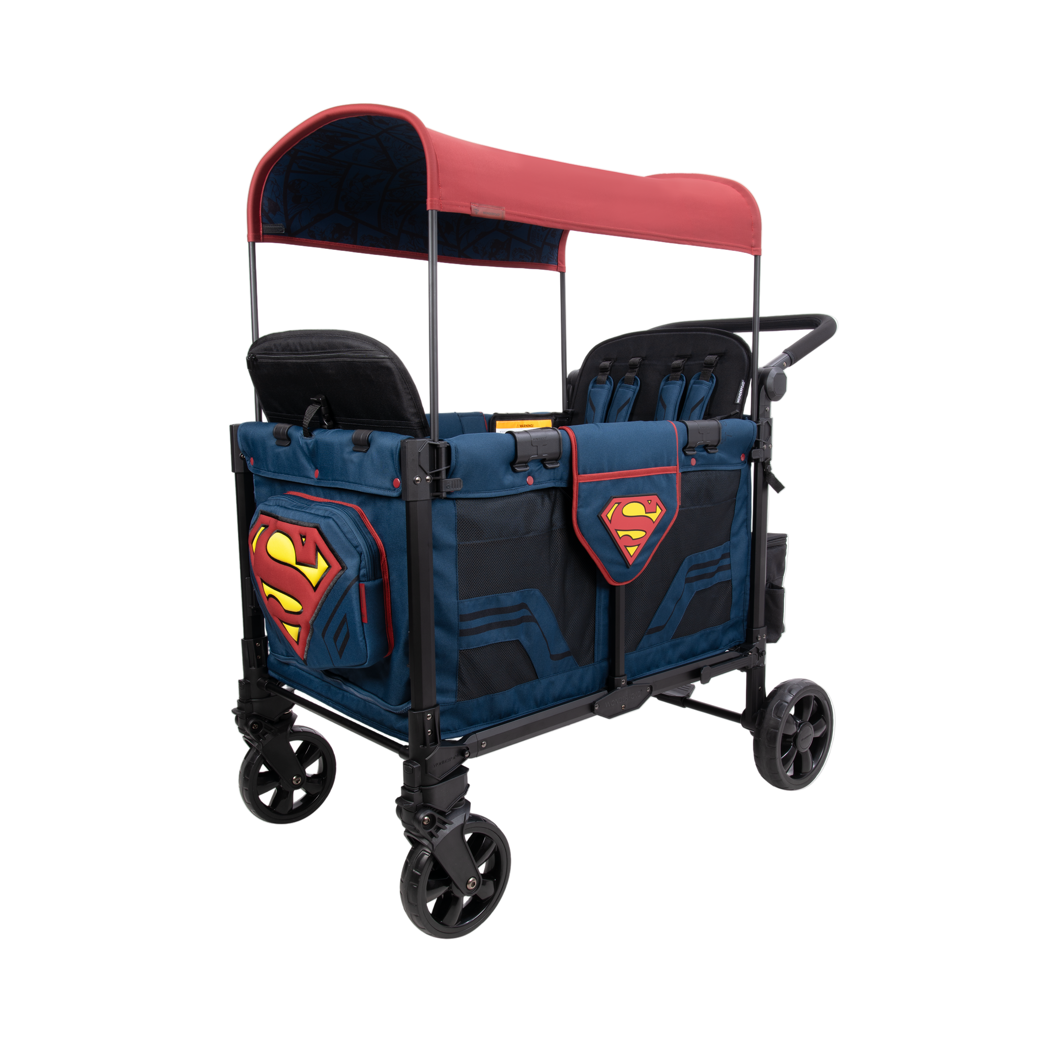 Buy Wonderfold W4 Elite Pro (4-Seater) Double Seater Stroller Wagon  (Superman) Online – Supreme Stroller