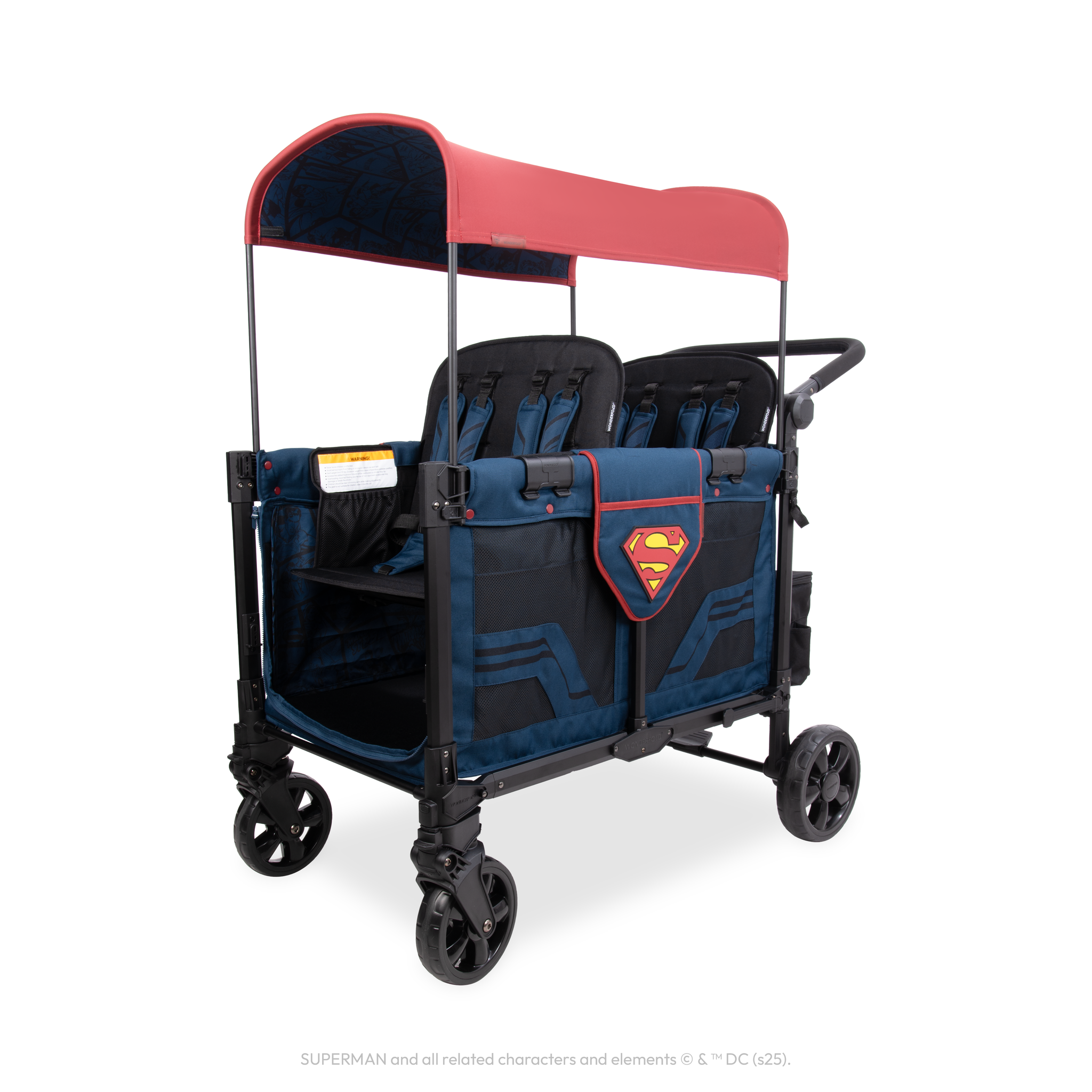 Buy Wonderfold W4 Elite Pro (4-Seater) Double Seater Stroller Wagon  (Superman) Online – Supreme Stroller