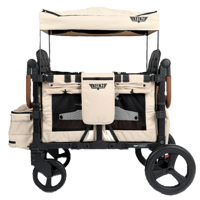 Keenz Vyo͞o4 The Seating Chameleon Stroller Wagon 4-Passengers (Mocha)