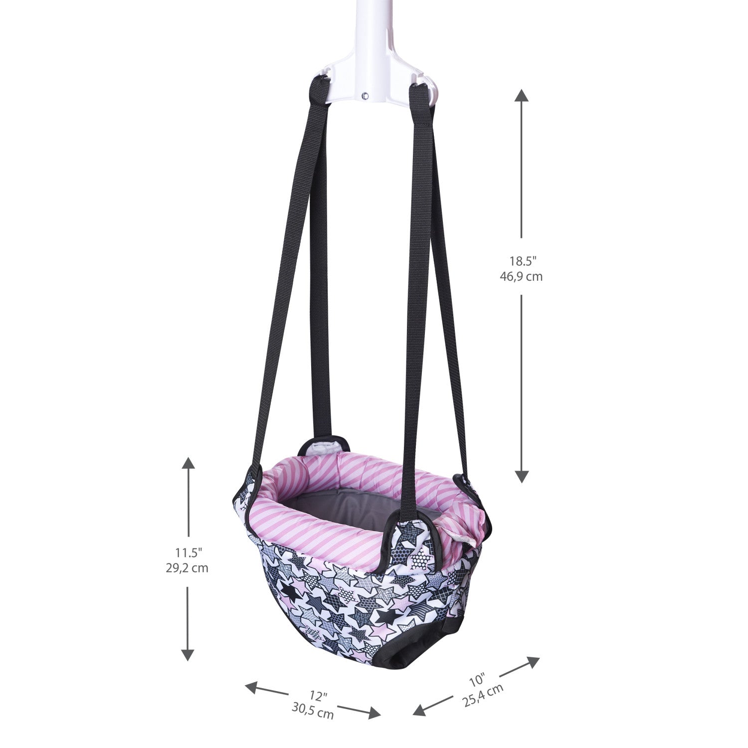 Buy Evenflo Doorway Jumper Pink Star Power Online Supreme Stroller