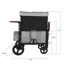 Keenz XC 2.0 Luxury Comfort Stroller Wagon - 2 Passenger (Mocha)