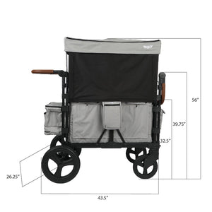 Keenz XC 2.0 Luxury Comfort Stroller Wagon - 2 Passenger (Mocha)