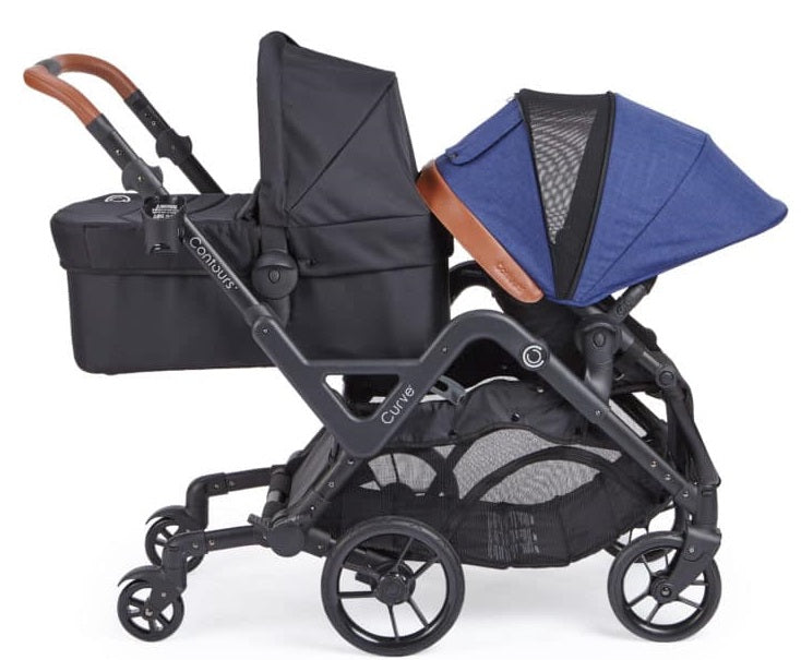 Buy Contours Curve Tandem Double Stroller Indigo Blue Online