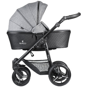 Venicci Shadow Stroller Denim Grey Black Frame