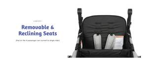 Keenz XC 2.0 Luxury Comfort Stroller Wagon - 2 Passenger (Mocha)
