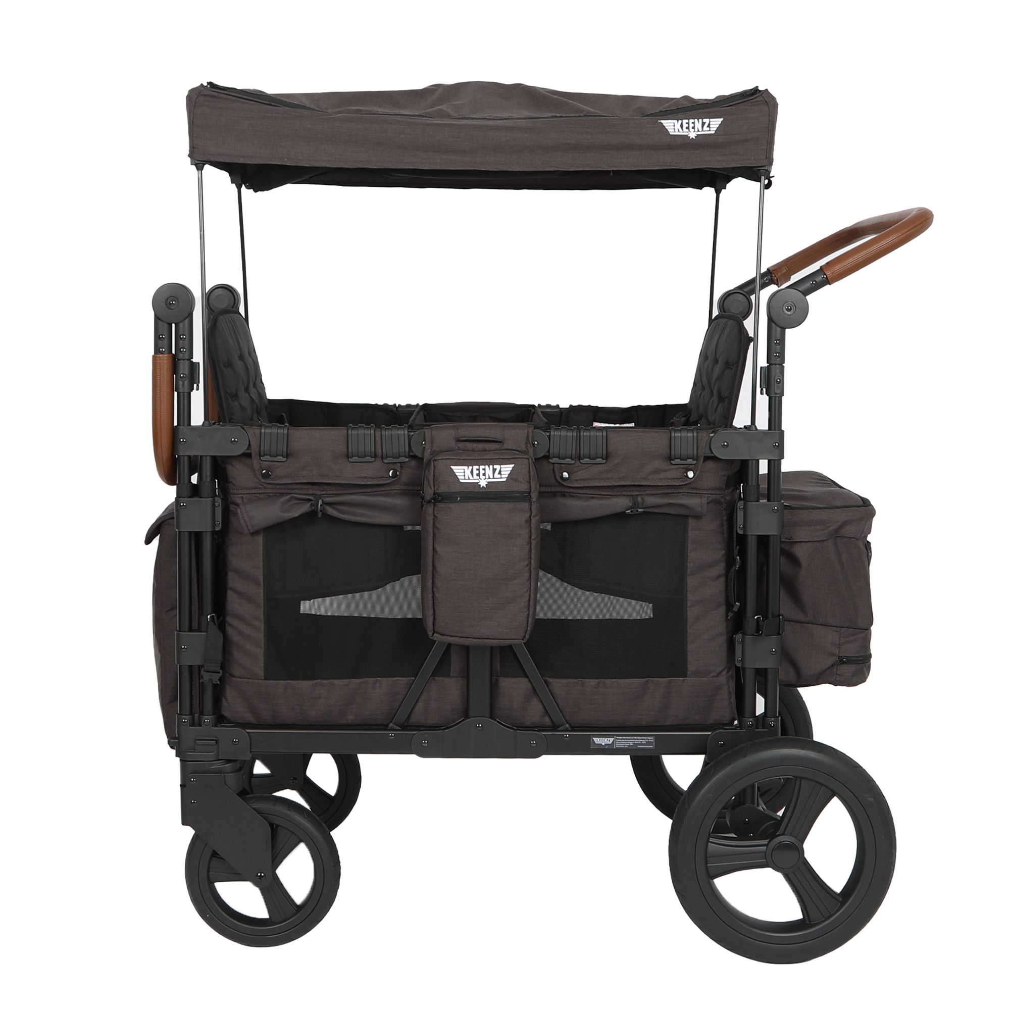 Keenz XC 2.0 Luxury Comfort Stroller Wagon 2 Passenger Black