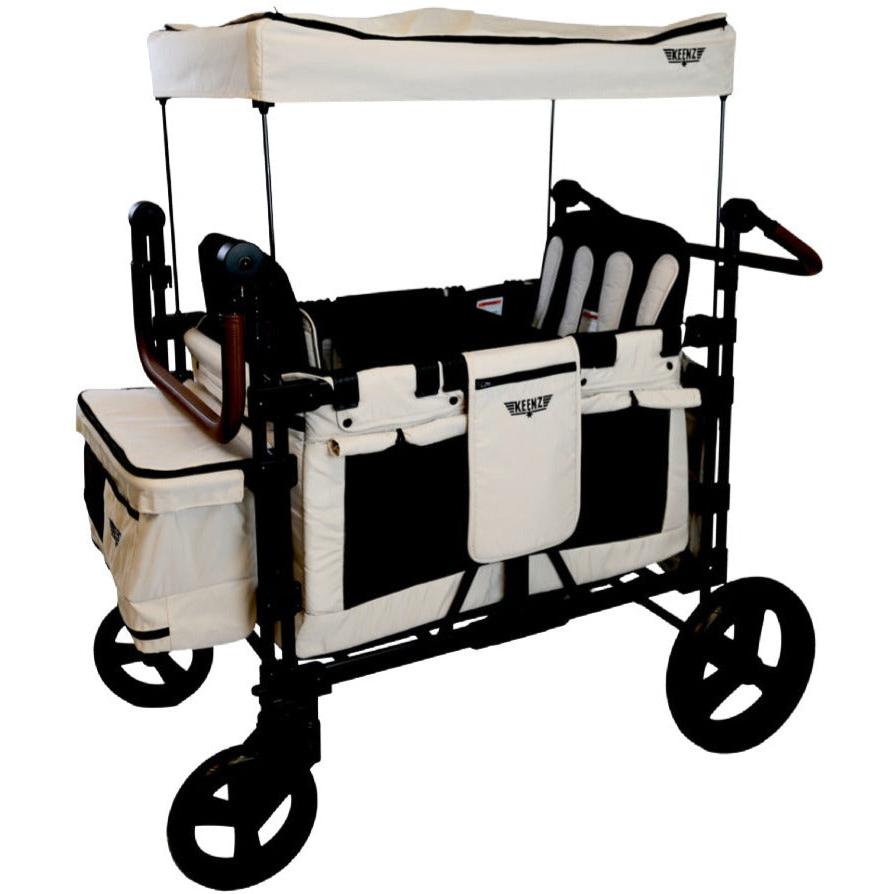 Keenz XC+ 2.0 Luxury Comfort Stroller Wagon - 4 Passenger (Cream)