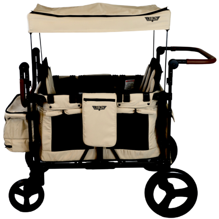 Keenz XC 2.0 Luxury Comfort Stroller Wagon - 2 Passenger (Mocha)